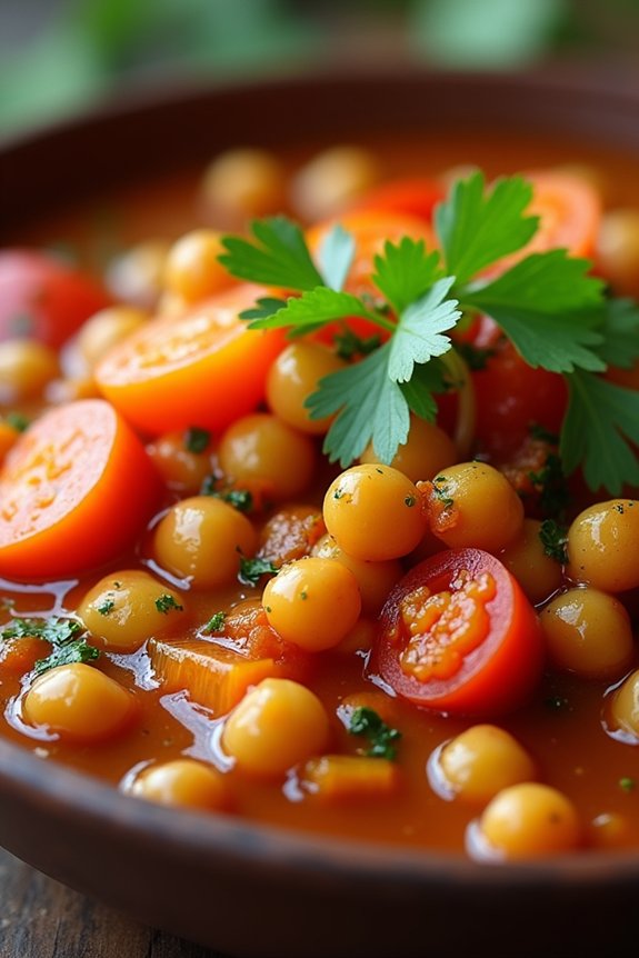 flavorful moroccan chickpea stew