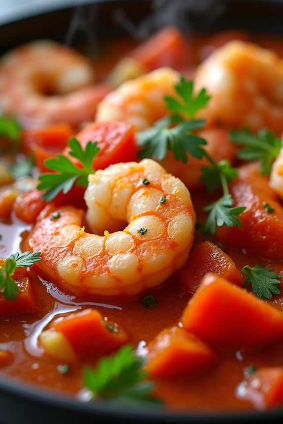 flavorful shrimp tomato stew