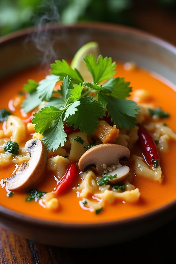 flavorful spicy coconut soup