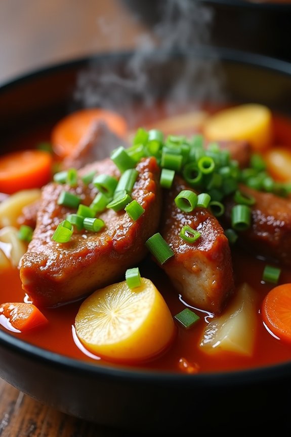flavorful spicy duck stew