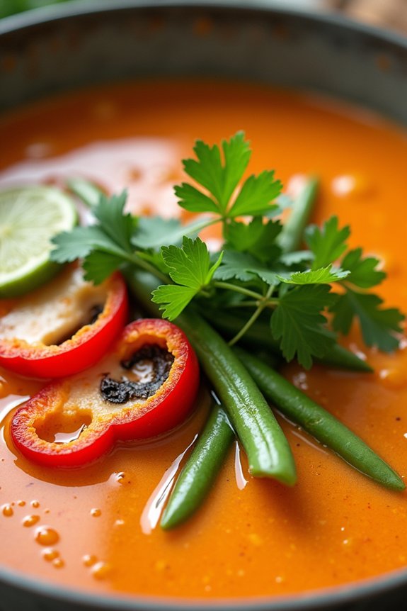 flavorful thai coconut soup