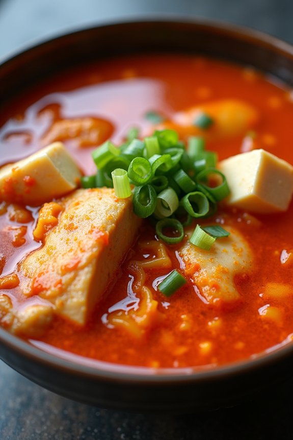 flavorful warming kimchi soup
