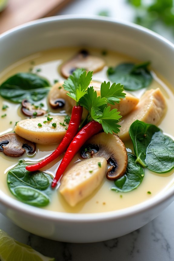 fragrant coconut chicken soup