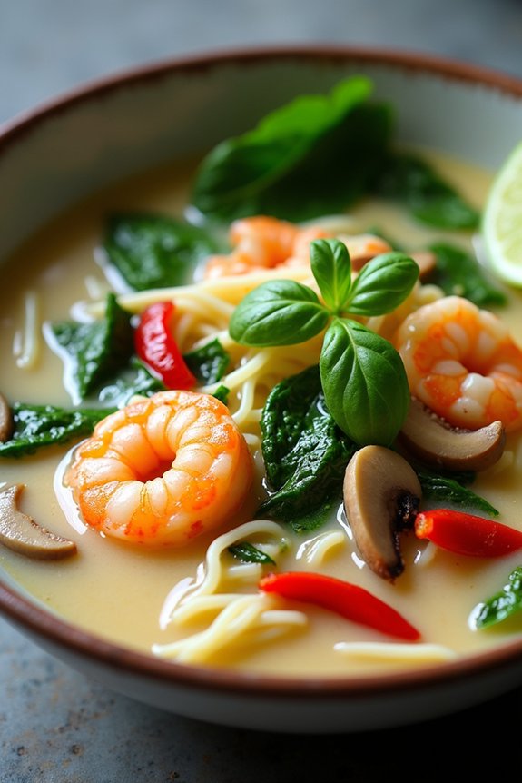 fragrant coconut lemongrass noodle soup