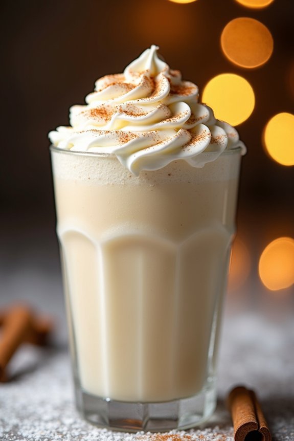 frosty eggnog frappe recipe
