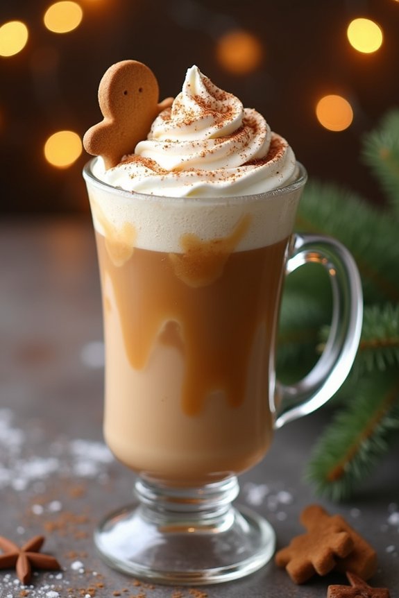 frozen gingerbread latte delight
