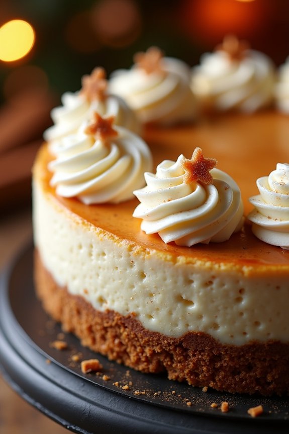 gingerbread cheesecake holiday delight