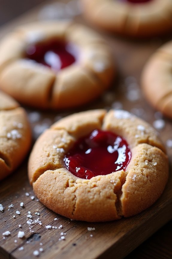 gingerbread cookies with jam
