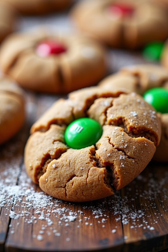 gingerbread cookies with m ms