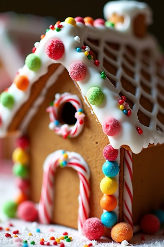 gingerbread house decorating fun