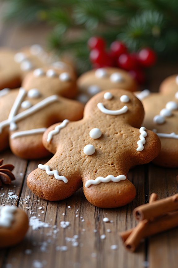 gingerbread men holiday cookies