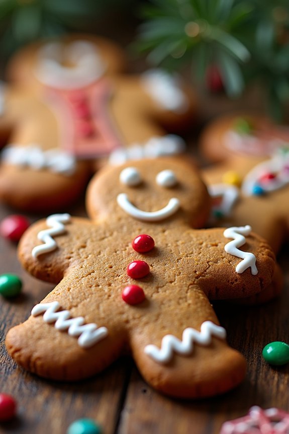 gingerbread men holiday cookies