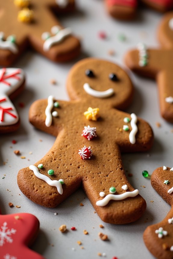 gingerbread men with citrus crunch