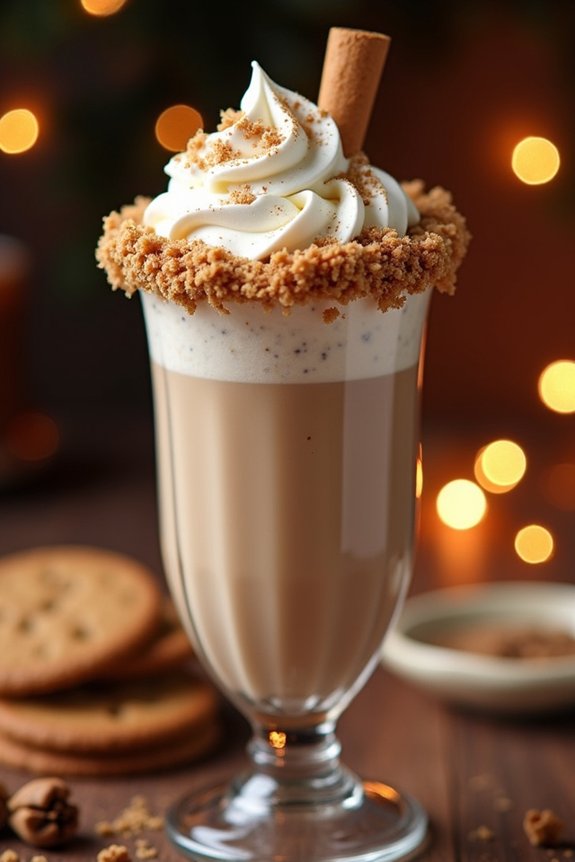 gingerbread milkshake holiday delight