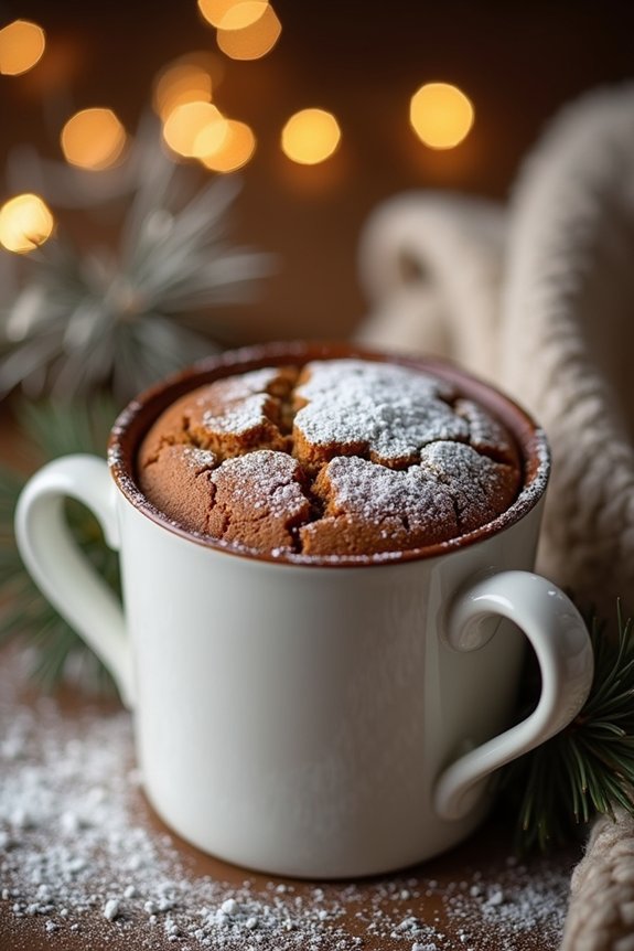 gingerbread mug cakes recipe