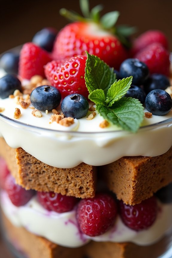 gingerbread trifle holiday dessert