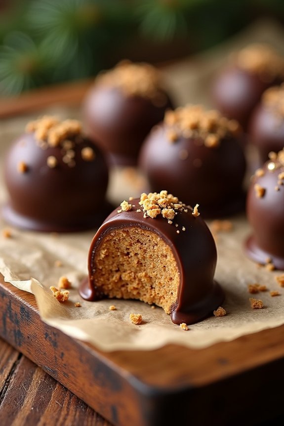 gingerbread truffles holiday treat