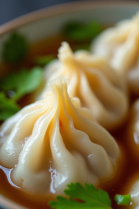 gingery pork wonton soup