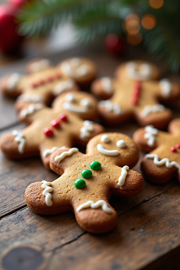 gluten free festive gingerbread cookies