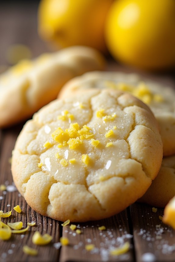 gluten free lemon poppy cookies