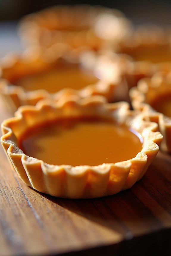 gooey caramel filled tart dessert