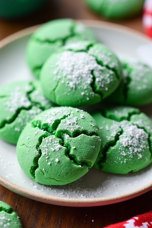 grinch green sugar cookies