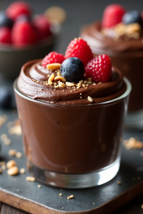 guilt free dark chocolate mousse