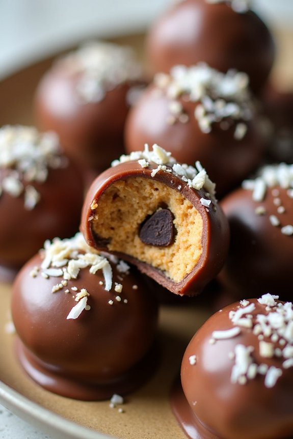 guilt free holiday peanut butter balls