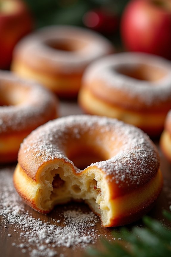 healthy apple cinnamon donuts
