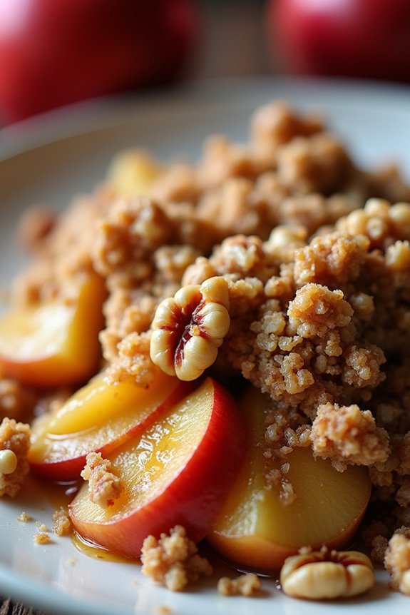 healthy holiday apple crisp