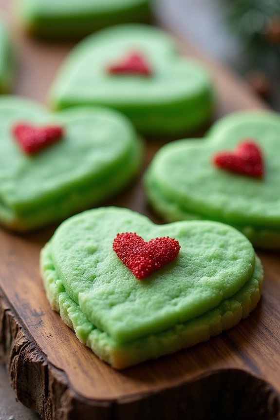 heart shaped grinch cookie recipe