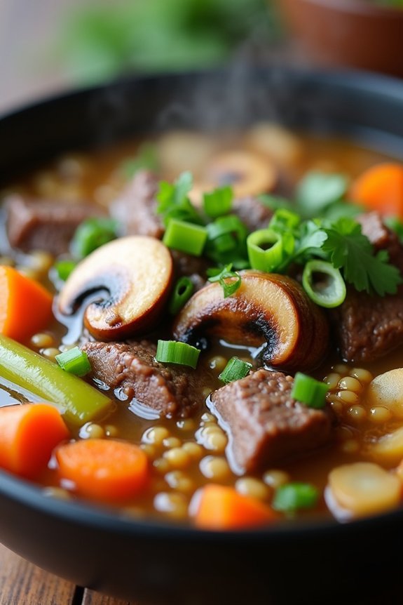 hearty asian beef soup