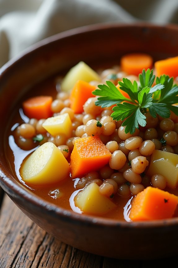 hearty barley and vegetable stew