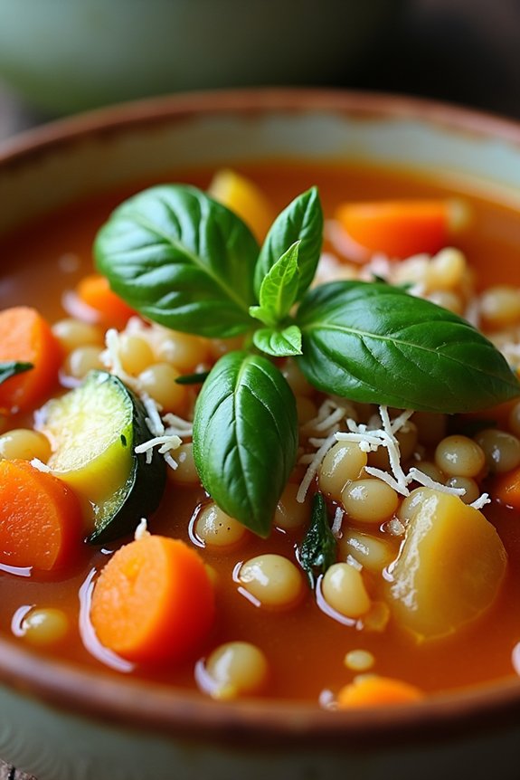 hearty barley minestrone soup