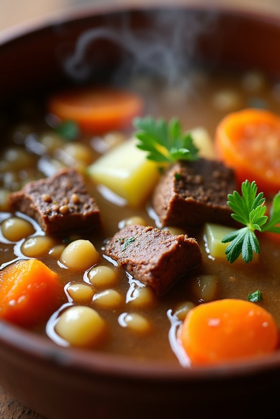 hearty beef and barley soup