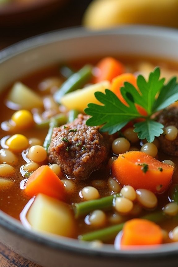 hearty beef and barley stew