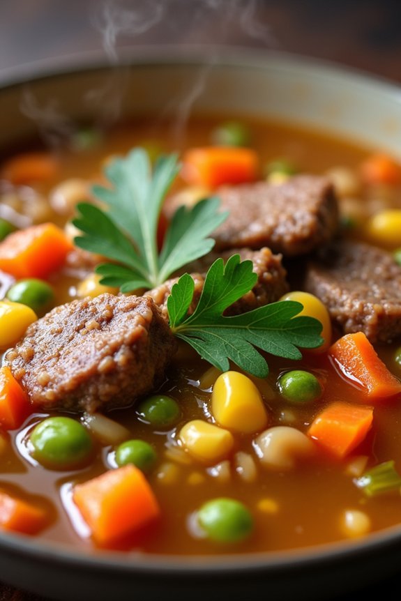 hearty beef barley soup