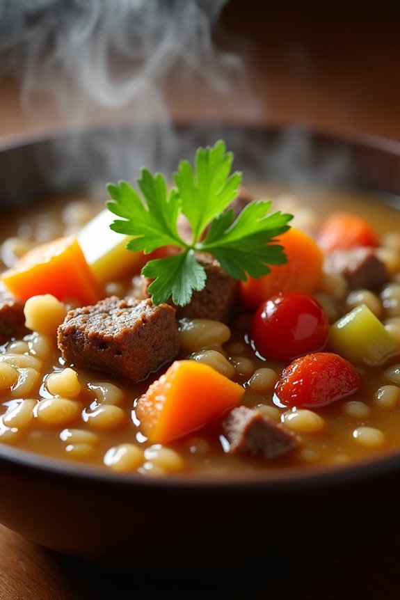 hearty beef barley stew