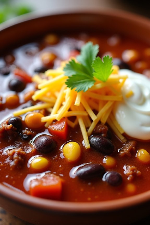 hearty beef chili soup