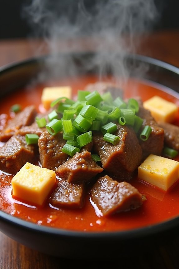 hearty beef kimchi stew