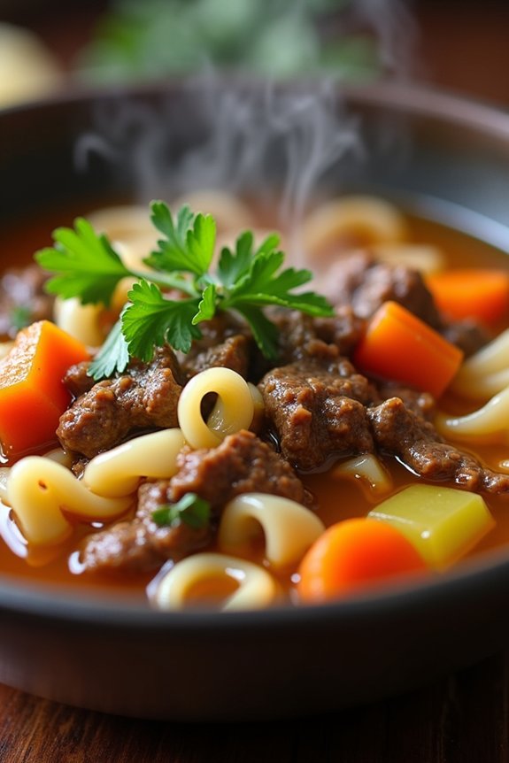 hearty beef noodle soup