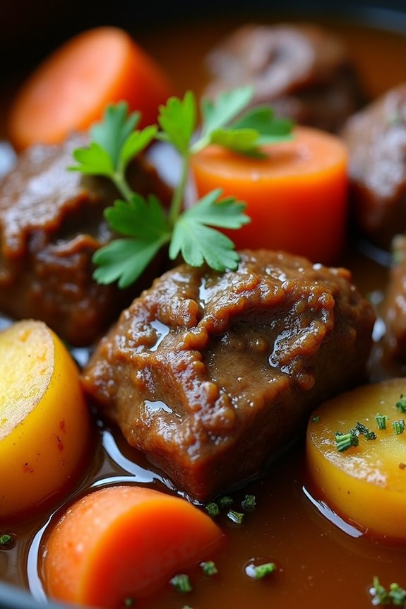 hearty beer braised beef stew