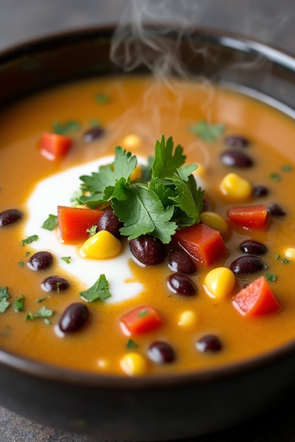hearty black bean chowder