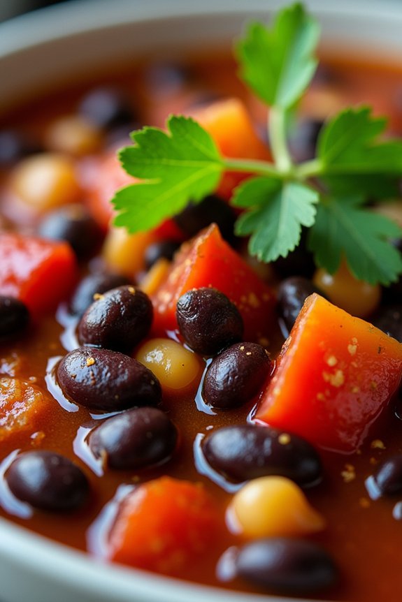hearty black bean stew