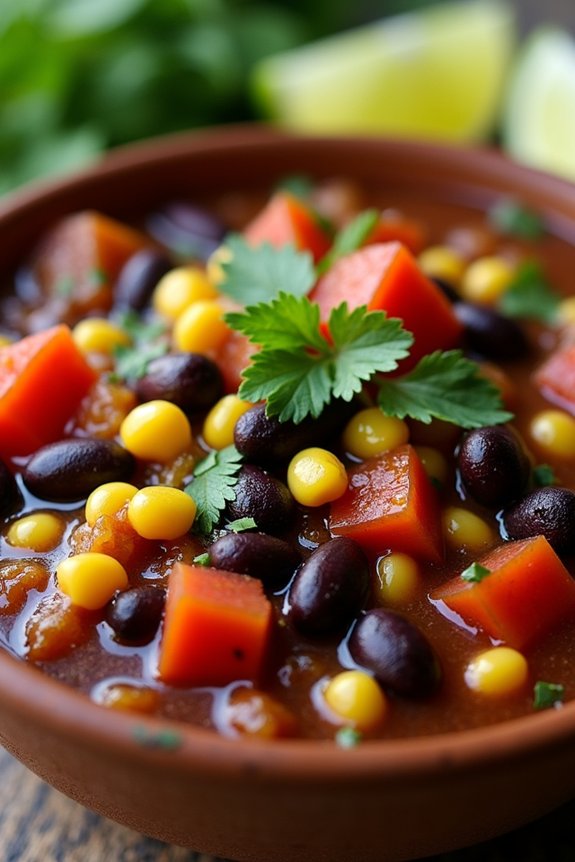 hearty black bean stew