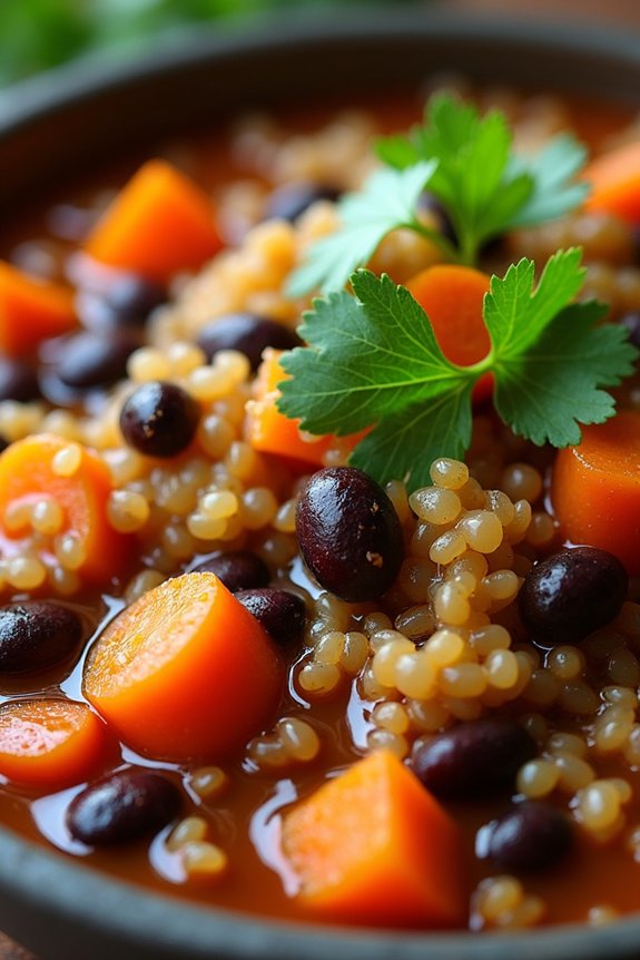 hearty black bean stew