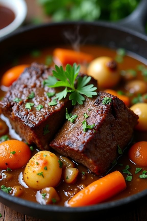 hearty braised short rib stew