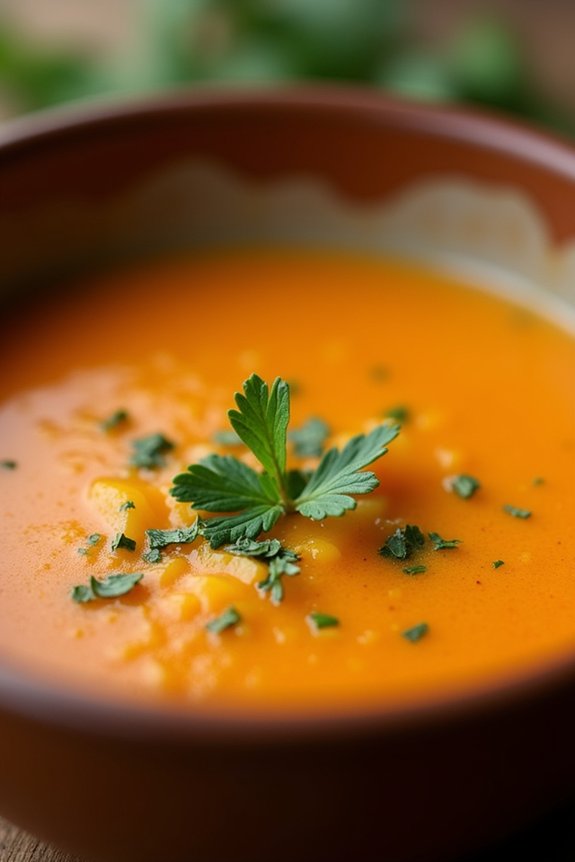 hearty carrot leek soup