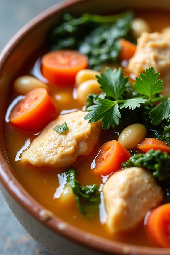 hearty chicken bean stew