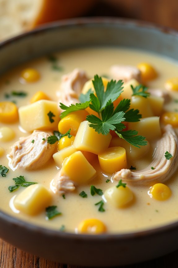 hearty chicken corn chowder
